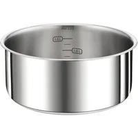 Tefal Kasserolle Ingenio Preference, Edelstahl (1-tlg), stapelbar, unbeschichtet, 18/10-Edelstahl, hochglanzpoliert