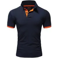 Amaci&Sons Poloshirt DETROIT Basic Kontrast Poloshirt