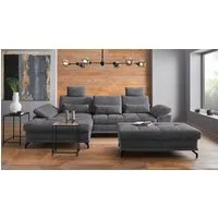 OTTO home Ecksofa Costello L-Form, B: 301 cm mit Sitztiefen-, Armteilverstellung &, 3 Nierenkissen, optional Bettfunktion & Bettkasten
