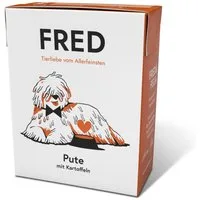 FRED & FELIA FRED Pute mit Kartoffeln (10er Pack), Nassfutter für: Hunde, Monoprotein, getreidefrei