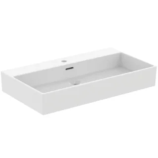 Ideal Standard Waschtisch Extra 815 mm 1 Hahnloch mit Überlauf geschliffen Seidenweiss, R0547V1 R0547V1
