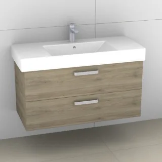 Artiqua 412 Waschtischunterschrank für Strada K0790 Sanremo Eiche quer NB, 412-WU2L-I20-7145-428 412-WU2L-I20-7145-428