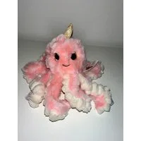 soma Kuscheltier Krake Plüsch Spielzeug Octopus Kuscheltier Krake rosa 15 cm Bagclip (1-St), Super weicher Plüsch Stofftier Kuscheltier für Kinder zum spielen