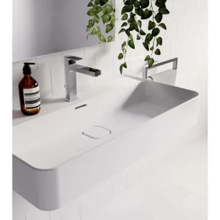 Ideal Standard Edge Waschtischarmatur A7106AA mit Ablaufgarnitur, Ausladung 138 mm, verchromt