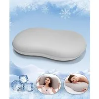 Elegear Nackenstützkissen Memory Foam Kissen Kopfkissen, Ergonomisches Orthopädisches Kissen, Füllung: Memory Foam, Bezug: abnehmbar, kühlend waschbar, Seitenschläfer, Bauchschläfer, Rückenschläfer, höhenverstellbar (8/10 cm), kühlend & atmungsaktiv,