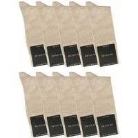 ca·wa·so Businesssocken für Herren aus 100 % Baumwolle - Reine Baumwollsocken - Weiche Socken (10 Paar) Doppelt verstricktes Garn und gekämmte Baumwolle für lange Haltbarkeit