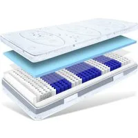 Taschenfederkernmatratze MED TTFK mit Klimaband extra 25cm hoch Tonnen Federkern Matratze, Matratzen Perfekt, 25 cm hoch, (Seiten- und Bauchschläfer), Tonnentaschenfederkernmatratze mit Klimaband und 7 Zonen