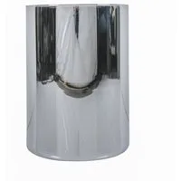 Hakbijl Glass Dekovase, Farbe: Silber, Höhe: 25cm
