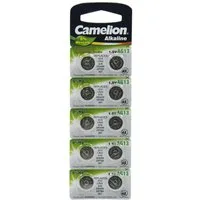 Camelion Alkaline Knopfzellen AG13 Typ LR44, 1,5V, 11,6x5,4mm (10er-Blister) Knopfzelle
