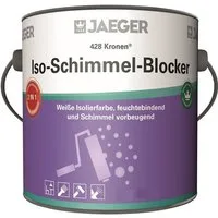 Jaegerlacke Grundierfarbe Kronen Iso-Schimmel-Blocker 428 Isolierfarbe weiss, feuchtebindend und Schimmel vorbeugend