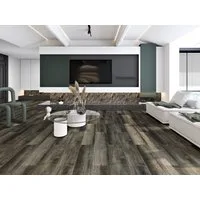 Super Solu Vinyllaminat SPC Klick-Vinyl 5mm mit IXPE-Dämmung, Holzoptik, NK33 Wasserfest, 1 St., S6071-9, Pinie schwarz, 1120 x 228 x 5 mm, Pinie schwarz, PVC Klick-Vinyl Bodenbelag