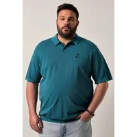 Men Plus Poloshirt Poloshirt Bauchfit Halbarm Vintage Look