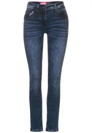 CECIL - Loose Fit Jeans - Scarlett blau - Gr. - 28