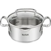Tefal Kochtopf Duetto+, Edelstahl 18/10, hochglanzpoliert, Glasdeckel mit Siebfunktion