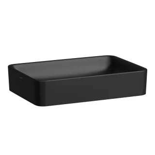Laufen Waschtisch-Schale PRO S 380x550x125 rechteckig o. Hl. o.Ül. schwarz matt, H8129657161121 H8129657161121