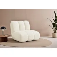 LeGer Home by Lena Gercke Sessel Priya Loungesessel, moderne Steppung, auch in Bouclé, perfektes Einzelstück, gemütlich und modern, B/T/H: 102,5/106,5/83 cm