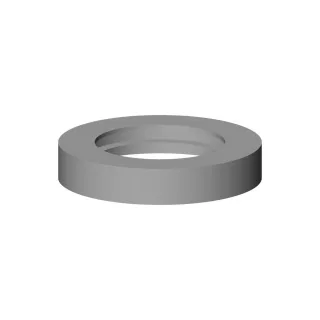 Dornbracht Rosette Ersatzteile 092789004 D. 60 x 11 mm Messing gebürstet (23kt Gold) 092789004-28