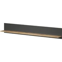 Furn.Design Wandregal Avila, Wandboard in matt grau mit Evoke Eiche, Breite 167 cm