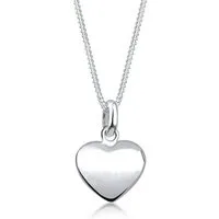 Elli Kette mit Anhänger Herz Filigran Klassisch Schmuck Geschenk 925 Silber, Herz