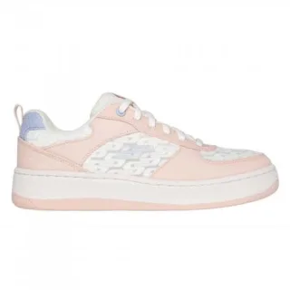 Skechers - "Sport Court 92" Sneaker für Damen (Naturweiß/Pink)