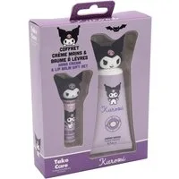 HF Home Flair Handpflege-Set 1x Kuromi Handpflege-Geschenkset mit Handcreme & Lippenbalsam, 1-tlg., Ultimatives Pflege-Duo!