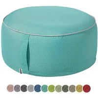 heimtexland Sitzkissen Outdoor Pouf Bodenkissen Garten Lounge Deko Hocker, schmutz-/wasserabweisend I UV-beständig I waschbar