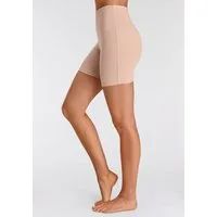 LASCANA Shorts mit breitem Bündchen und Logodruck