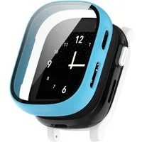 Wigento Smartwatch-Hülle Für Xplora X6 Play / X6 Children Schutz Hülle + 3D Hart Glas Blau