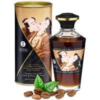 SHUNGA Massageöl Aphrodisiakum wärmendes Massage Öl – Creamy Love Latte, Atemaktivierte Erwärmung