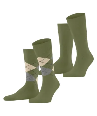 Burlington - Burlington Everyday Argyle Mix 2-Pack Herren - Gr. - 43
