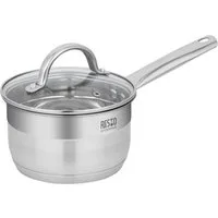 RESTO Kitchenware Kasserolle Rigel, Soßentopf 1,9 l, energiesparend und spülmaschinenfest, Edelstahl 18/10 (2-tlg), mit hitzebeständigem Glasdeckel, im Geschenkkarton