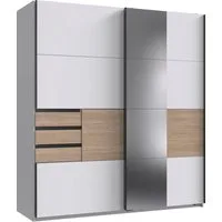 Wimex Schwebetürenschrank Bremen in der Breite 180cm, wahlweise mit Spiegel mit moderner Multiplex Optik, inkl. Schubladen