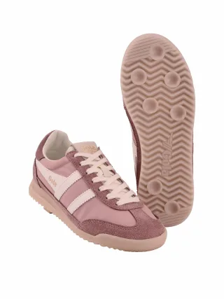 GOLA Herren Damen-Sneaker Firefly Rosa 80 % Polyester, 20 % Verloursleder (Rind)