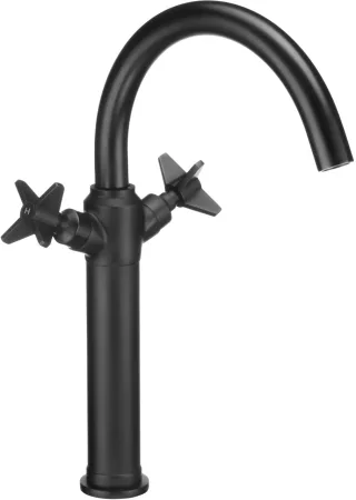 Neuesbad Serie 400 Waschtischarmatur, erhöht, schwarz matt NB1DEBQT_N25D1