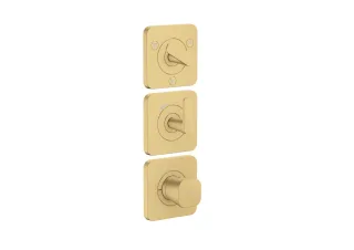Hansgrohe Thermostat Modul 380/120 Unterputz FS Axor Citterio C 3 Verbr.brushed gold optic, 4971025 49710250