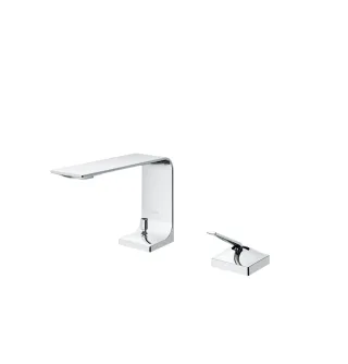 TOTO Zweiloch-Einhebel- Waschtischmischer ZL, Ausladung 144mm, mit Schaftventil, TLP02301E TLP02301E