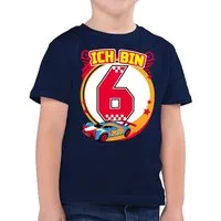 Shirtracer T-Shirt Ich bin 6 - Rennauto (1-tlg) Hot Wheels Jungen