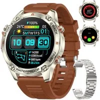 ANYSUN Smartwatch GPS Tracker Kompass Outdoor Sport Smartwatch (1,43 Zoll) Sportuhr mit 100+ Sportmodi-Puls-Schlaf-Schritte-Kalorien-Kilometer-Monitor, 5 ATM wasserdicht Fitnessuhr für Android iOS