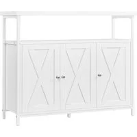 Yaheetech Sideboard Moderner Küchenschrank mit 3 Türen, mit Verstellbaren Einlegeböden für Wohnzimmer/Küche/Esszimmer
