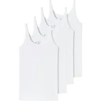 Schiesser Unterhemd 4er Pack 95/5 Organic Cotton (Spar-Set, 4-St) Unterhemd / Top - Baumwolle