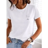 RMK T-Shirt Damen Shirt Rundhals Basic "Relax" aus Baumwolle