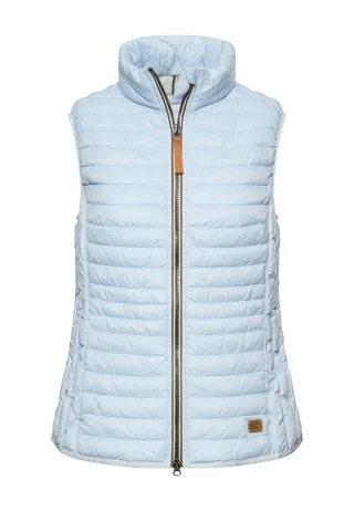 camel active - Steppweste mit zwei Wege Reißverschluss light blue - Gr. - 40