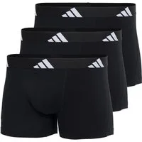 adidas Sportswear Trunk Active Flex Cotton (3er Pack) elastischer Logo-Bund, ohne Eingriff, Single Jersey-Qualität