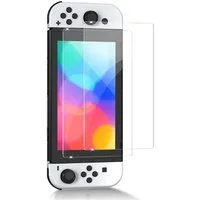 MSM Schutzfolie 2X Schutzglas für Nintendo Switch OLED Panzerfolie Display Schutz Full Screen 9H