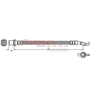 Metzger Bremsschlauch hinten Toyota Corolla E12 4110057