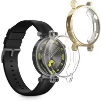 kwmobile Smartwatch-Hülle 2x Silikon Hülle für Huawei Watch GT4 41mm, Schutzhülle Fullbody Display Cover Set aus Silikon