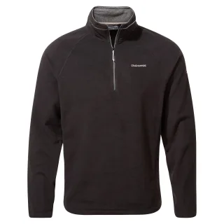 Craghoppers Mens Corey VI halbe Zip Fleece-Oberteil (schwarz)