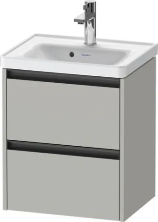 Duravit Ketho.2 Waschtischunterbau wandhängend Betongrau Matt 484x375x549 mm - K25280007070000 K25280007070000