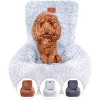 Wahre Tierliebe Hunde-Autositz Premium Hunde Autositz Fluffy - Inkl. Sicherheitsgurt, verschiedene Größen und verschiedene Farben