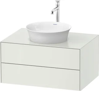 Duravit White Tulip Konsolenwaschtischunterbau wandhängend Weiß Seidenmatt 800x550x408 mm - WT498503 WT4985036360010
